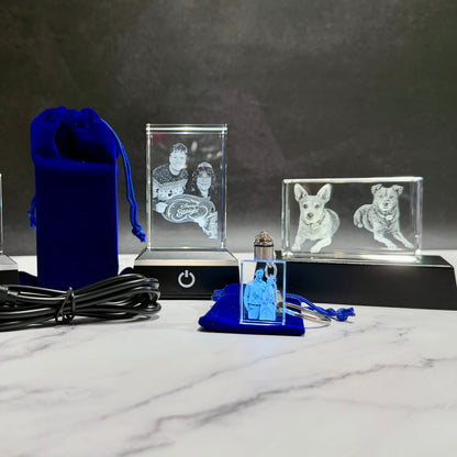 3D Crystal Keychains